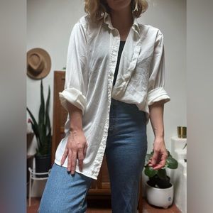 Banana Republic satin button up